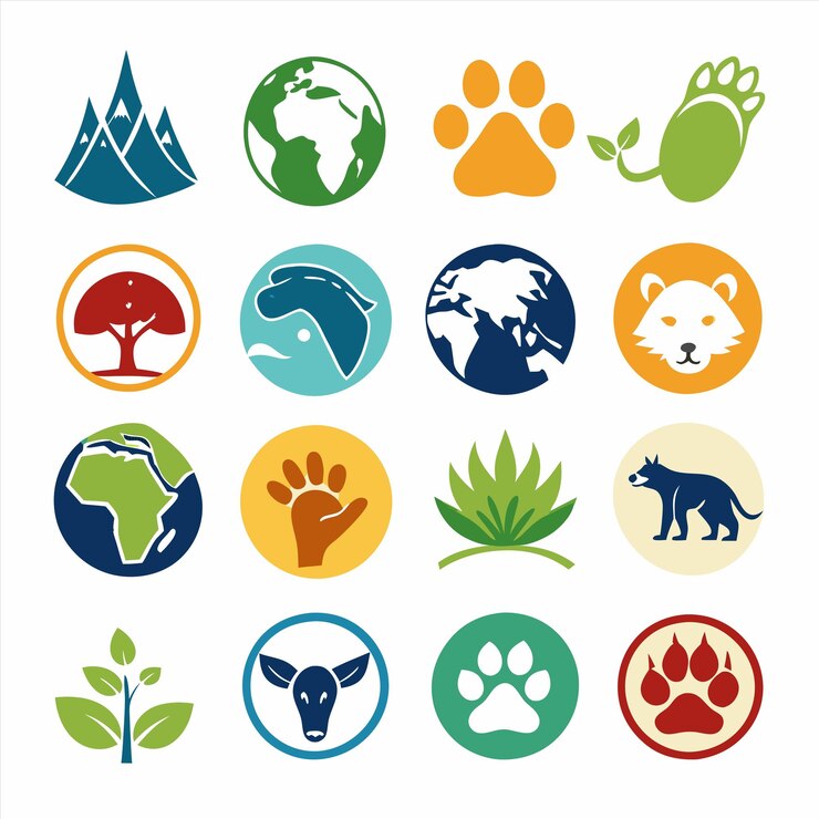 Vektori a collection of different animals and plants including animals and animals