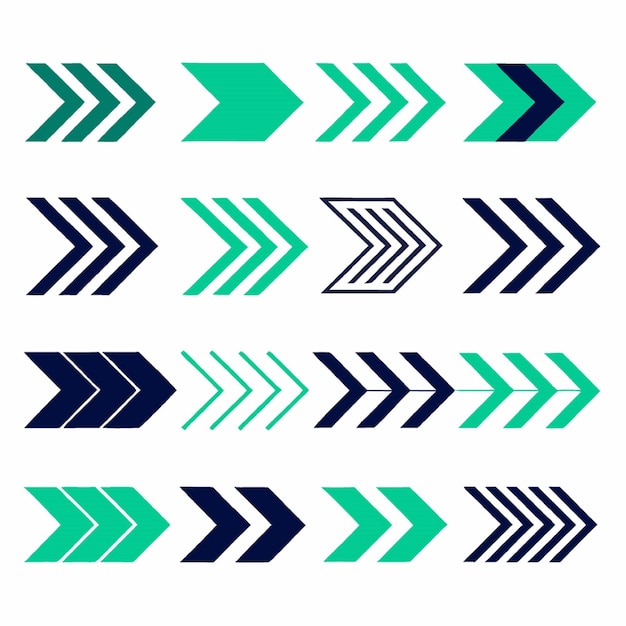A collection of different geometrical signs with different shapes
