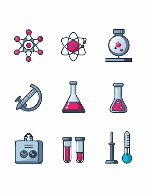 a collection of different images of different science related items