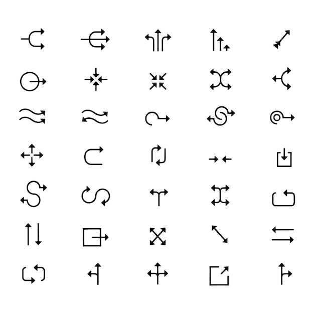 a collection of different symbols including the letter s and the letter s