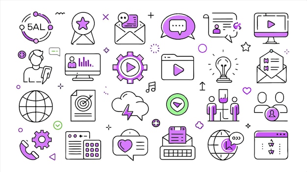 a collection of icons including music music and music