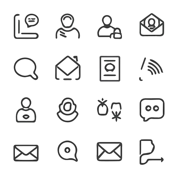 a collection of icons including one that says  l