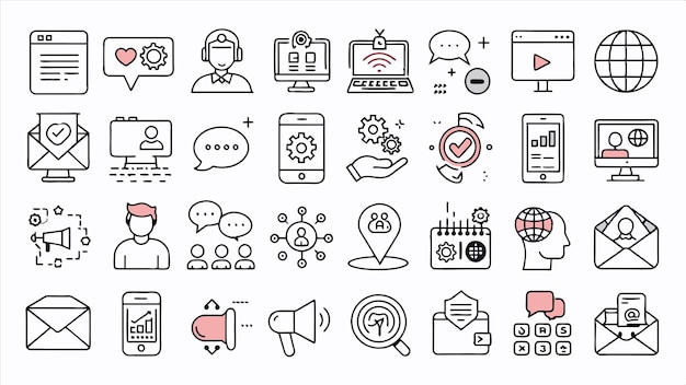 a collection of icons including one that says  smart