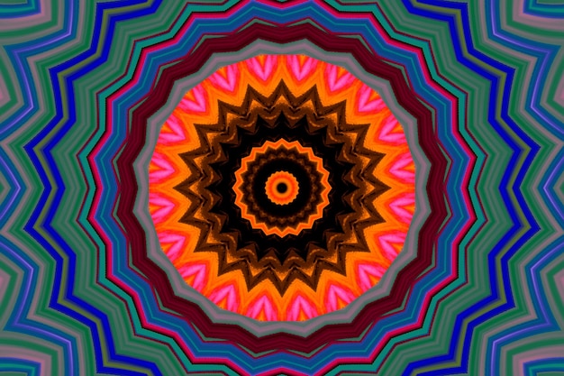 a colorful abstract pattern of a circle and a circle