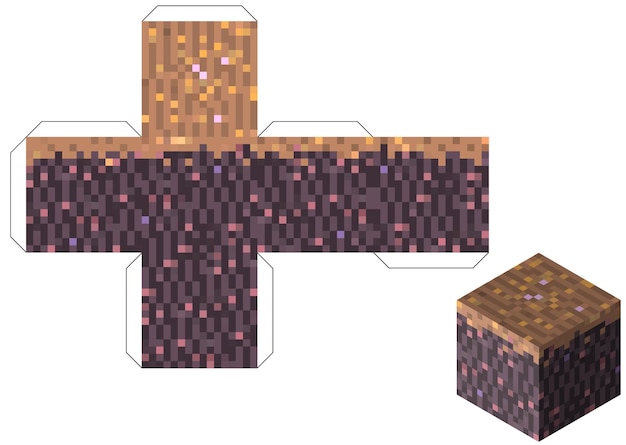 a colorful isometric vector illustration of pixelated cubes and blocks arranged in a playful
