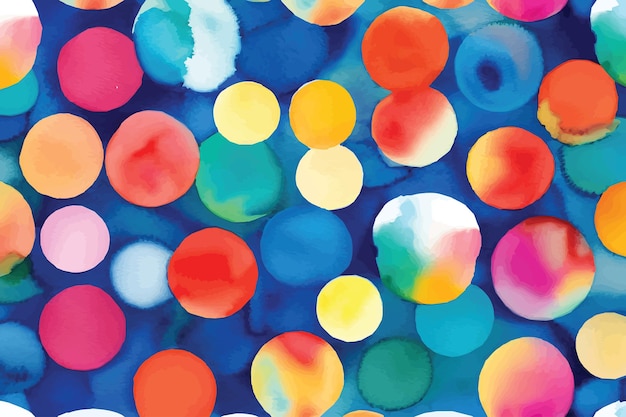 a colorful pattern of circles with the word " on the bottom. "