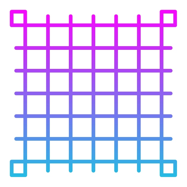 a colorful square with a blue and pink border