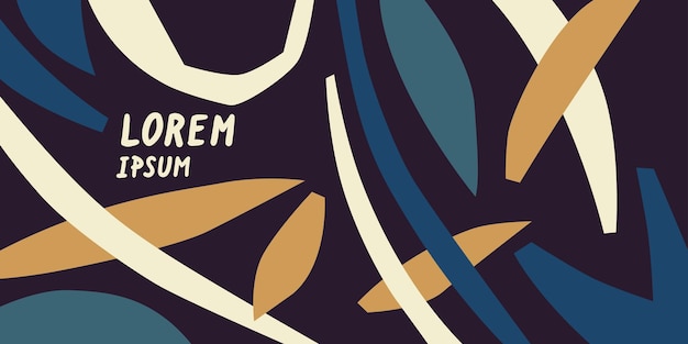 A composition with abstract elements in a popular style Background for your design Poster for a blog and website