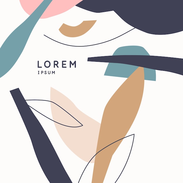 a composition with abstract elements in a popular style background for your design
