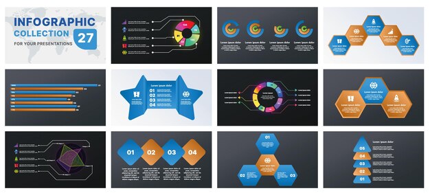 a comprehensive infographic set with modern design elements including charts flowcharts and icons perfect for business presentations marketing strategies and project planning