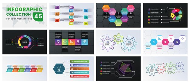 A comprehensive infographic set with modern design elements including charts flowcharts and icons Perfect for business presentations marketing strategies and project planning