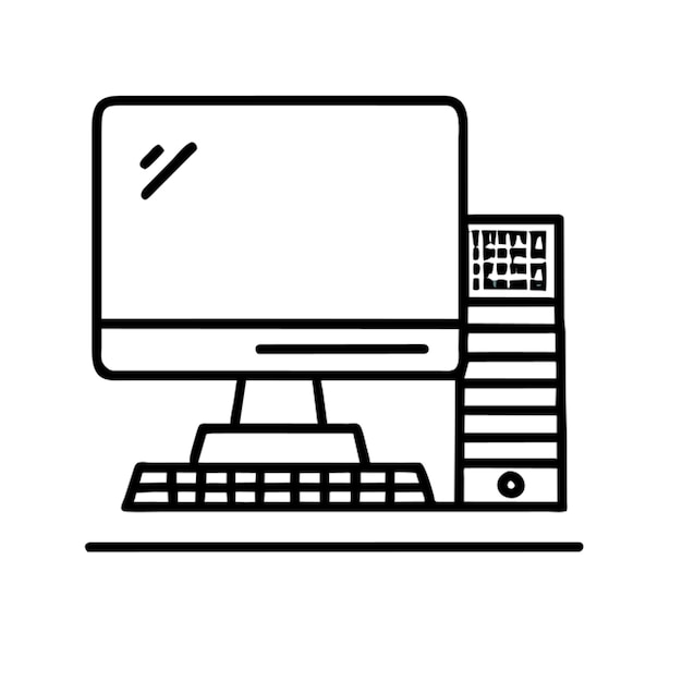 a desktop computer icon