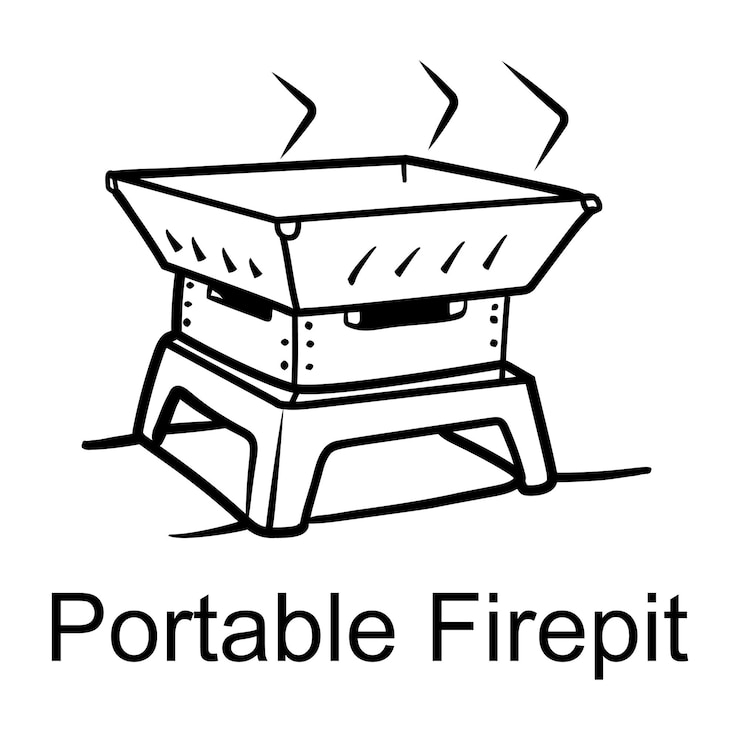 Vektori a drawing of a grill that says  verizo fire