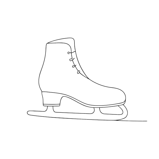 a drawing of a pair of boots that has a black outline
