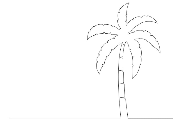 a drawing of a palm tree with a drawing of a palm tree