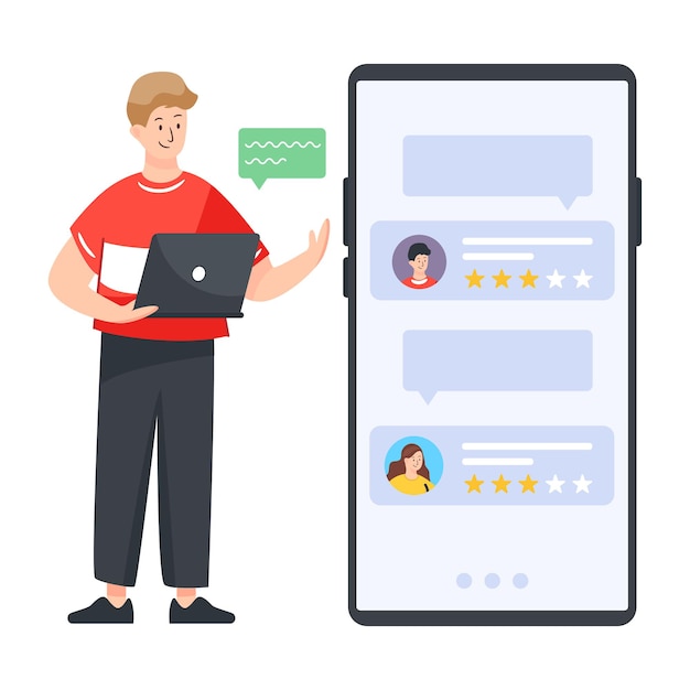 A flat illustration denoting partner support