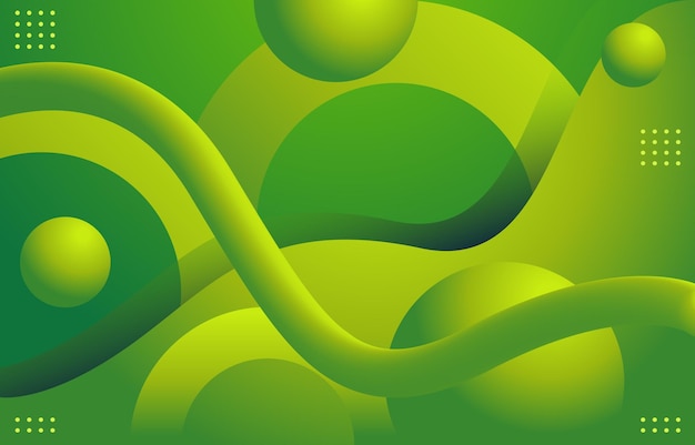 a green and yellow illustration of a snake with a green background