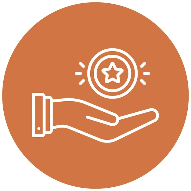 a hand is holding a star and a star on it