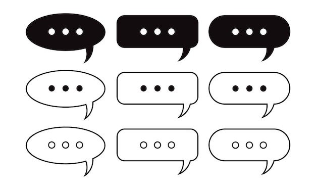 a line of speech bubbles with one that says  speech