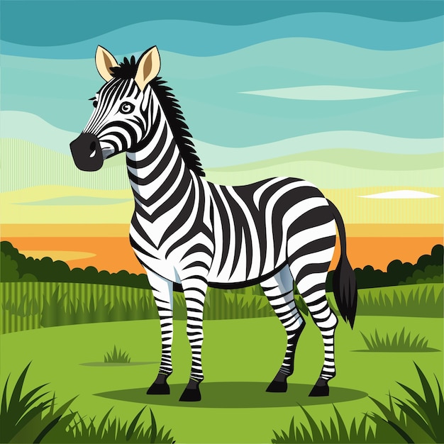 a painting of a zebra with the words zebra on it