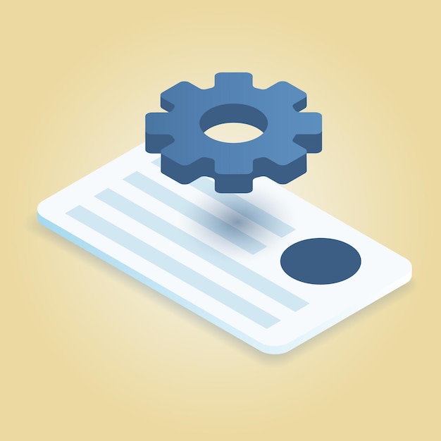 A paper with a piece of paper that says'gear'on it