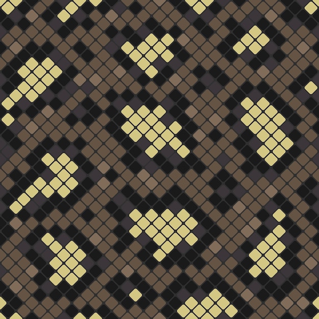 a pattern of squares with a yellow background