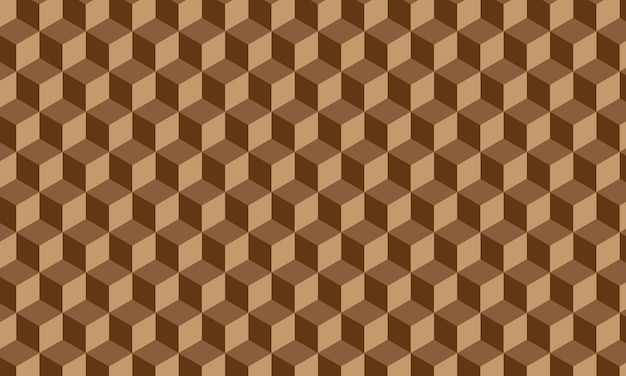 a pattern of squares with geometric shapes that are brown and white