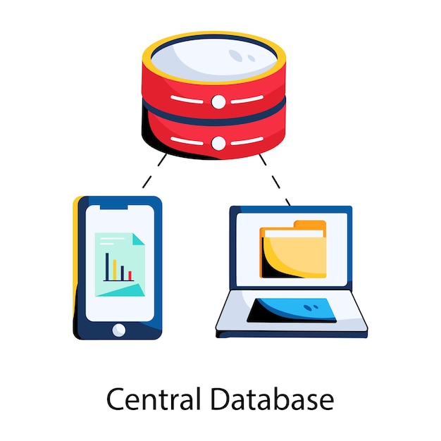 a picture of a computer with the word central written on it