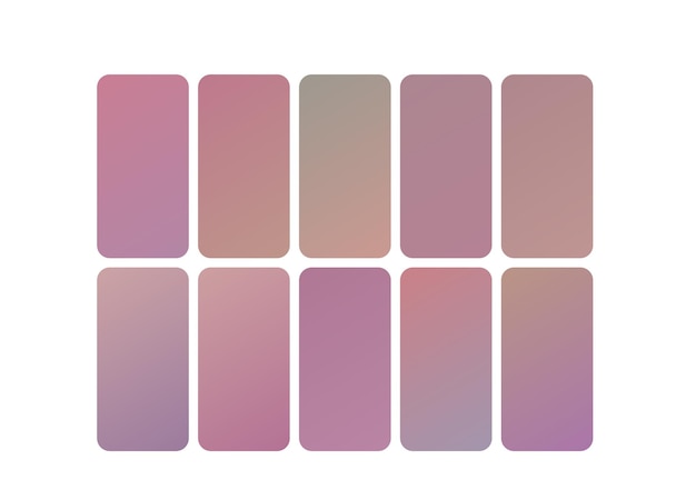 a pink and purple set of buttons with a purple background