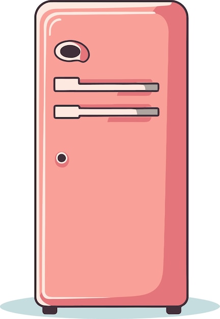 a pink phone with a button on the front and the number 3 on the back