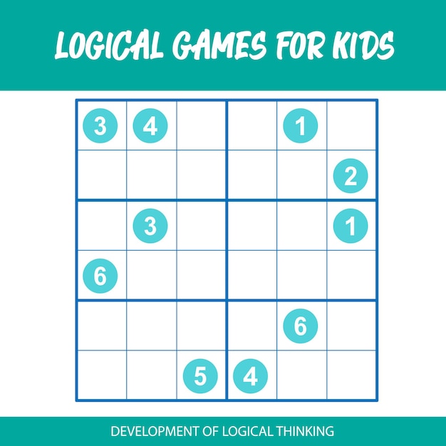 A poster for logical thinking shows a group of animals and the words development of logical thinking.