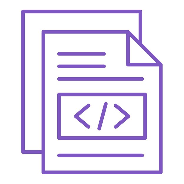 a purple and white document with the word  x  on it