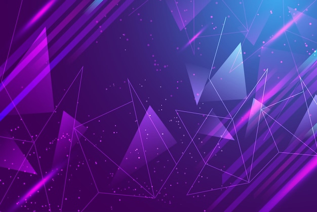 a purple background with geometric shapes and the words  polygon  on it