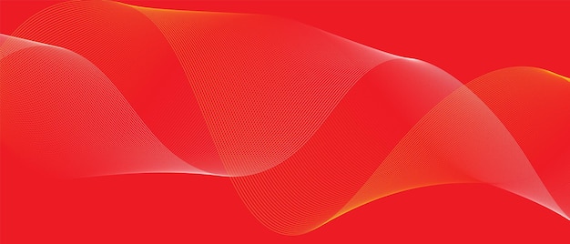 a red abstract painting with orange lines on it