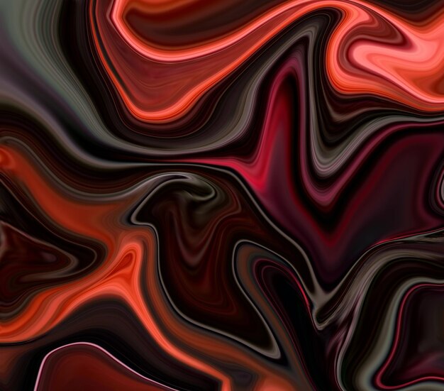 A red and black background with a pattern of swirls and lines