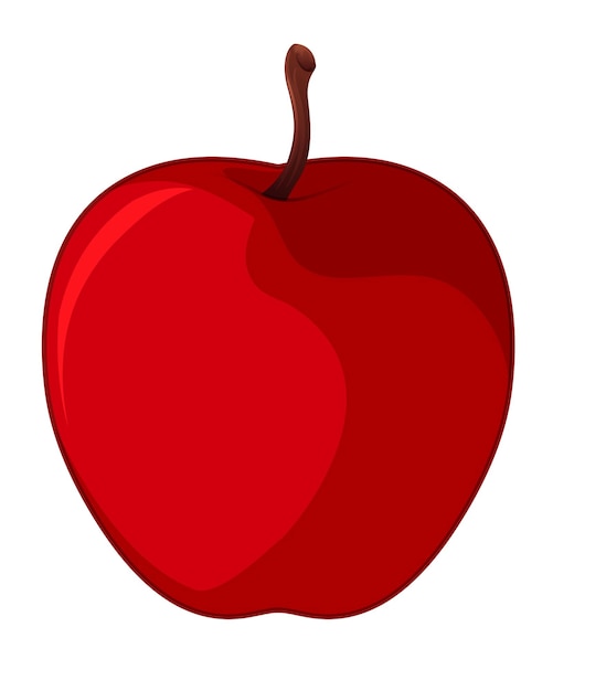 A red apple