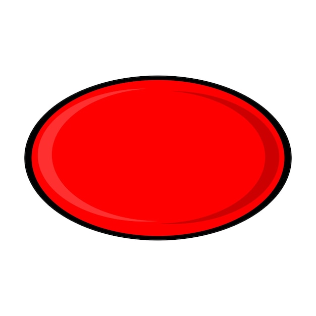 a red circle with a red border is drawn on a white background