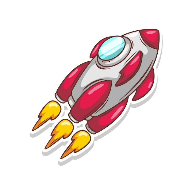 a rocket with a rocket on the bottom and the word pilot on the bottom