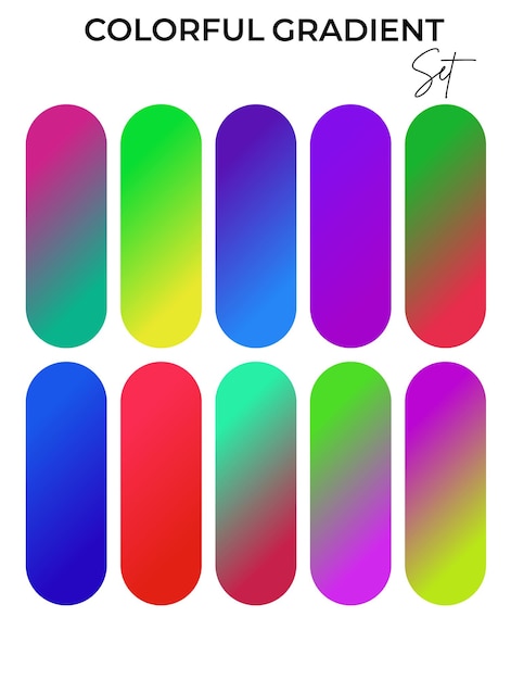 a row of multicolored nails with a number 7 on them