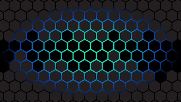 a seamless pattern of hexagonal hexagons with a blue background