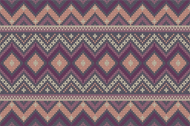 a seamless pattern of the patterns of the wool knitted fabric