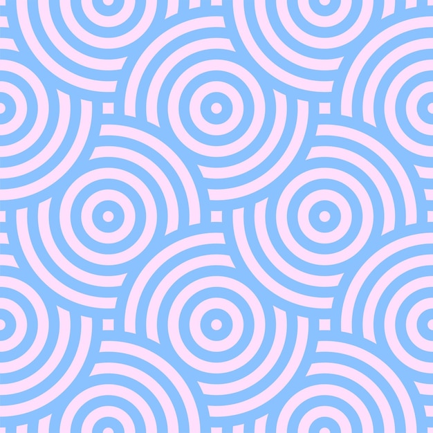 a seamless pattern with a blue and pink swirl