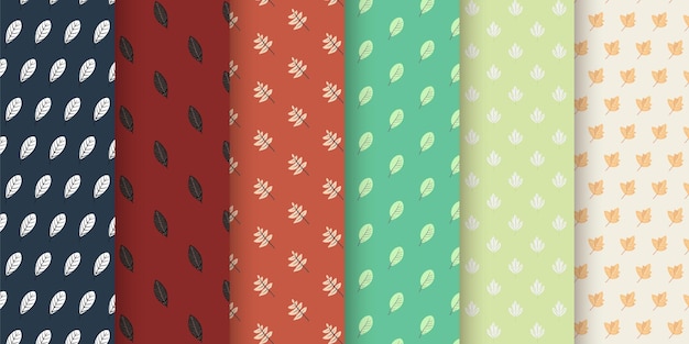 a seamless pattern with leaves on a white background