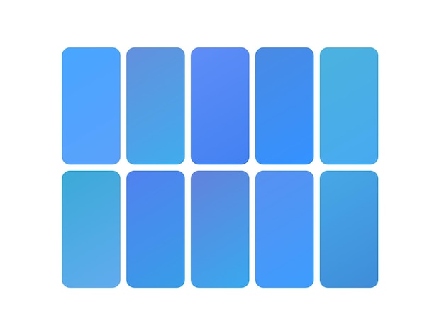 a series of blue squares with one that has a blue border