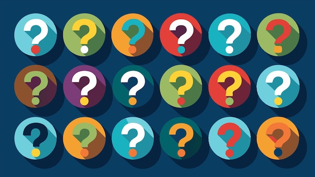 a series of circles with the words quot question quot on them