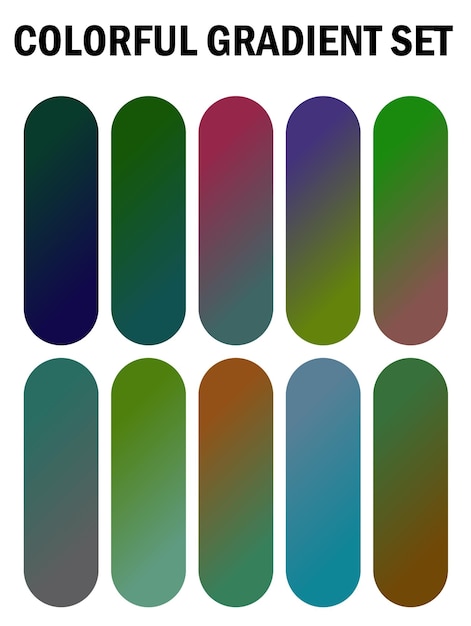 a series of multicolored images of different colors
