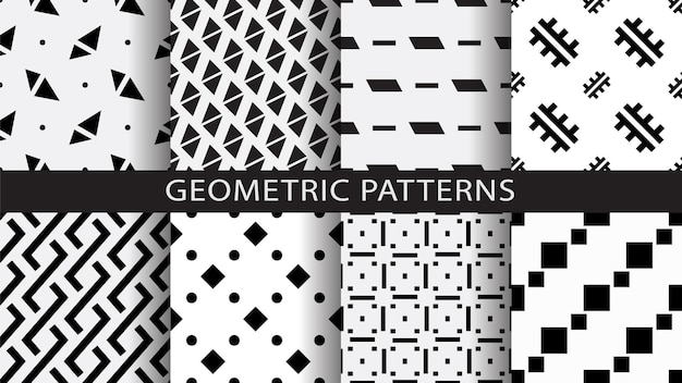A set of geometric patterns