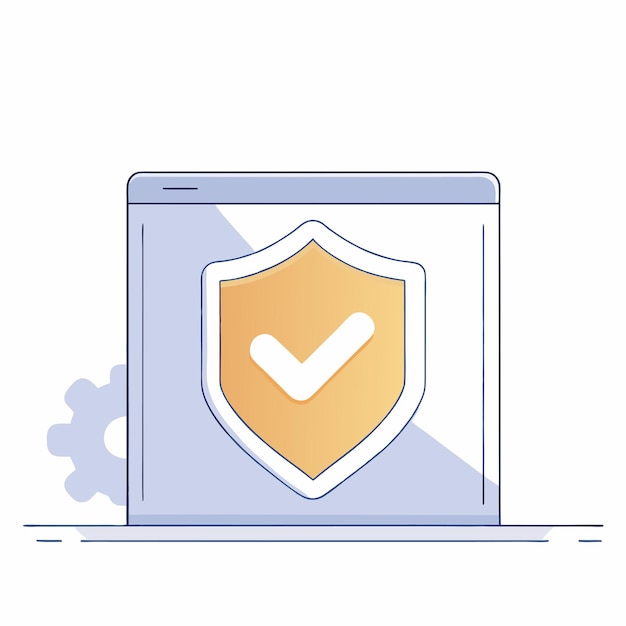 a shield with a white check mark