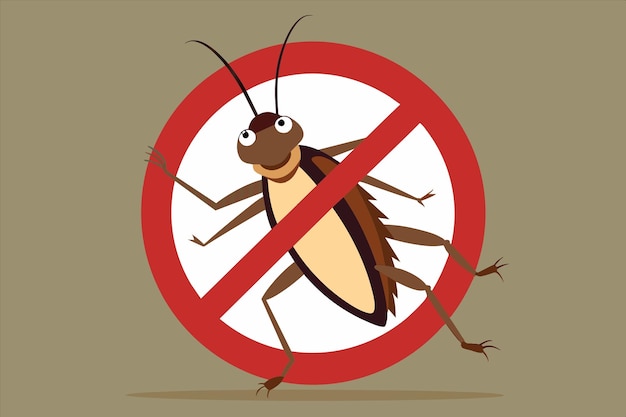 a sign with a bug on it that says no bug