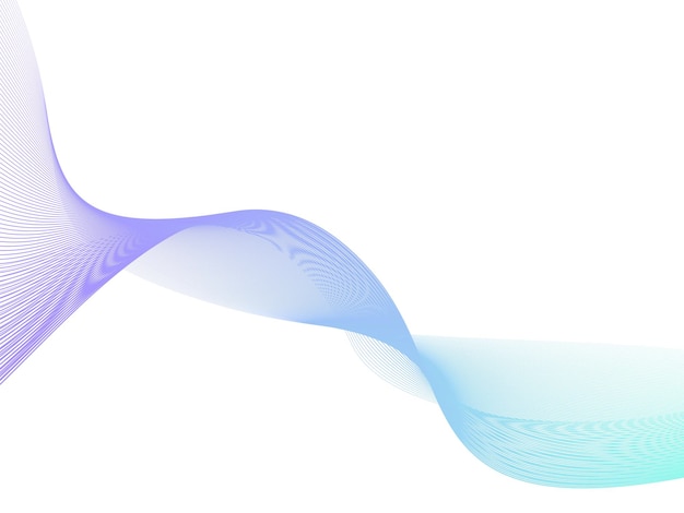 a smooth flowing abstract wave line a vector outline
